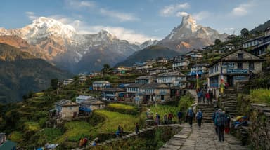 Chhomrong village Annapurna South(1)