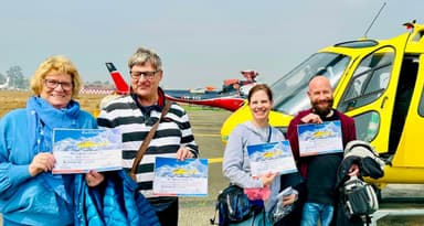 Helicopter tour in Nepal Banner