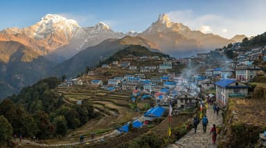 Chhomrong village Annapurna South