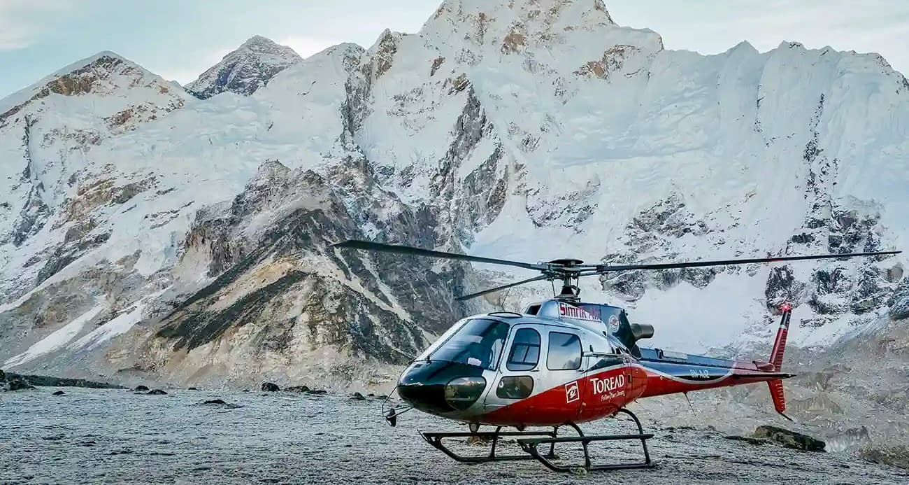 Helicopter At Kala Patthar